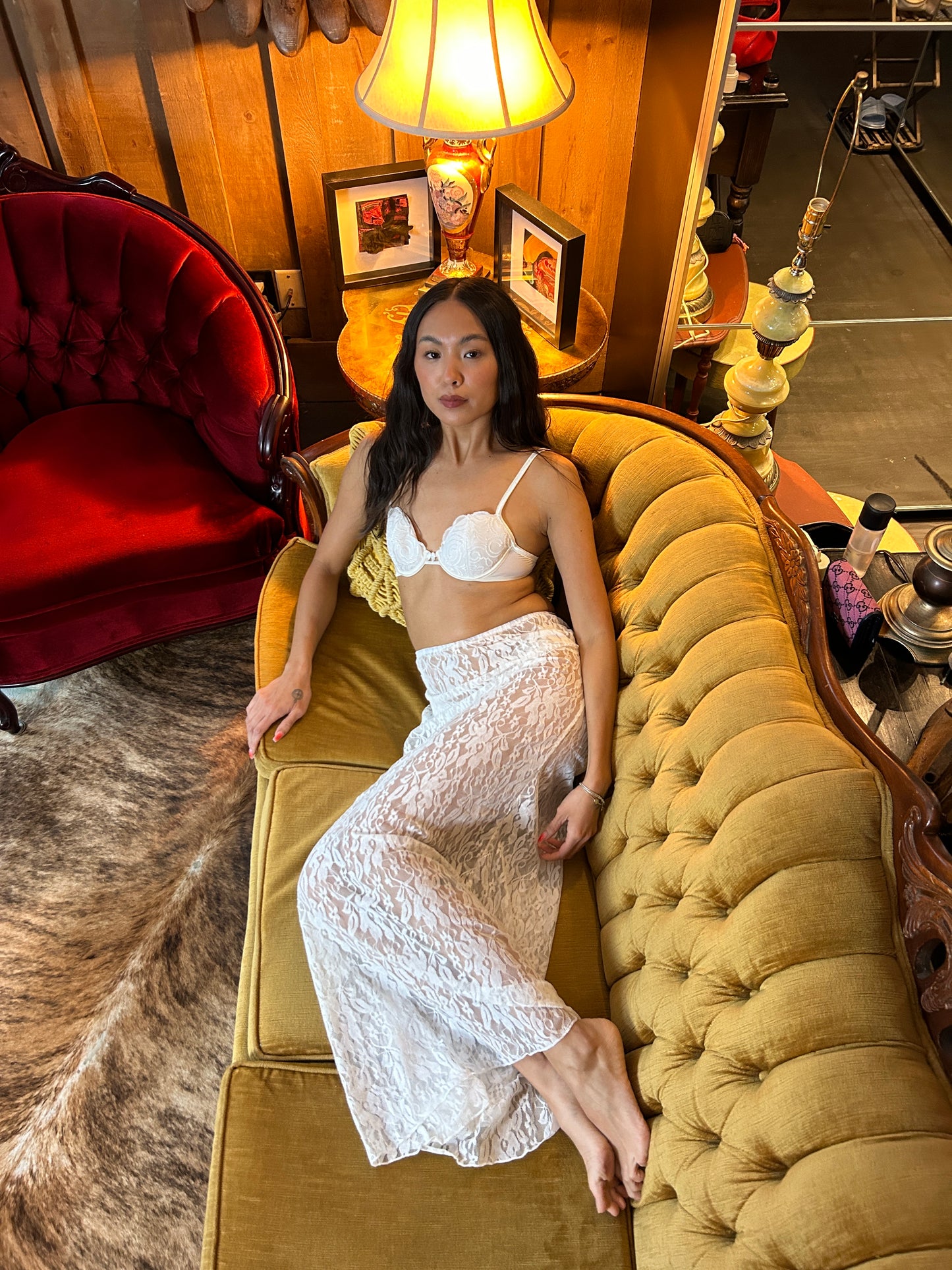 Maxi Lace Skirt🧜🏻♀️