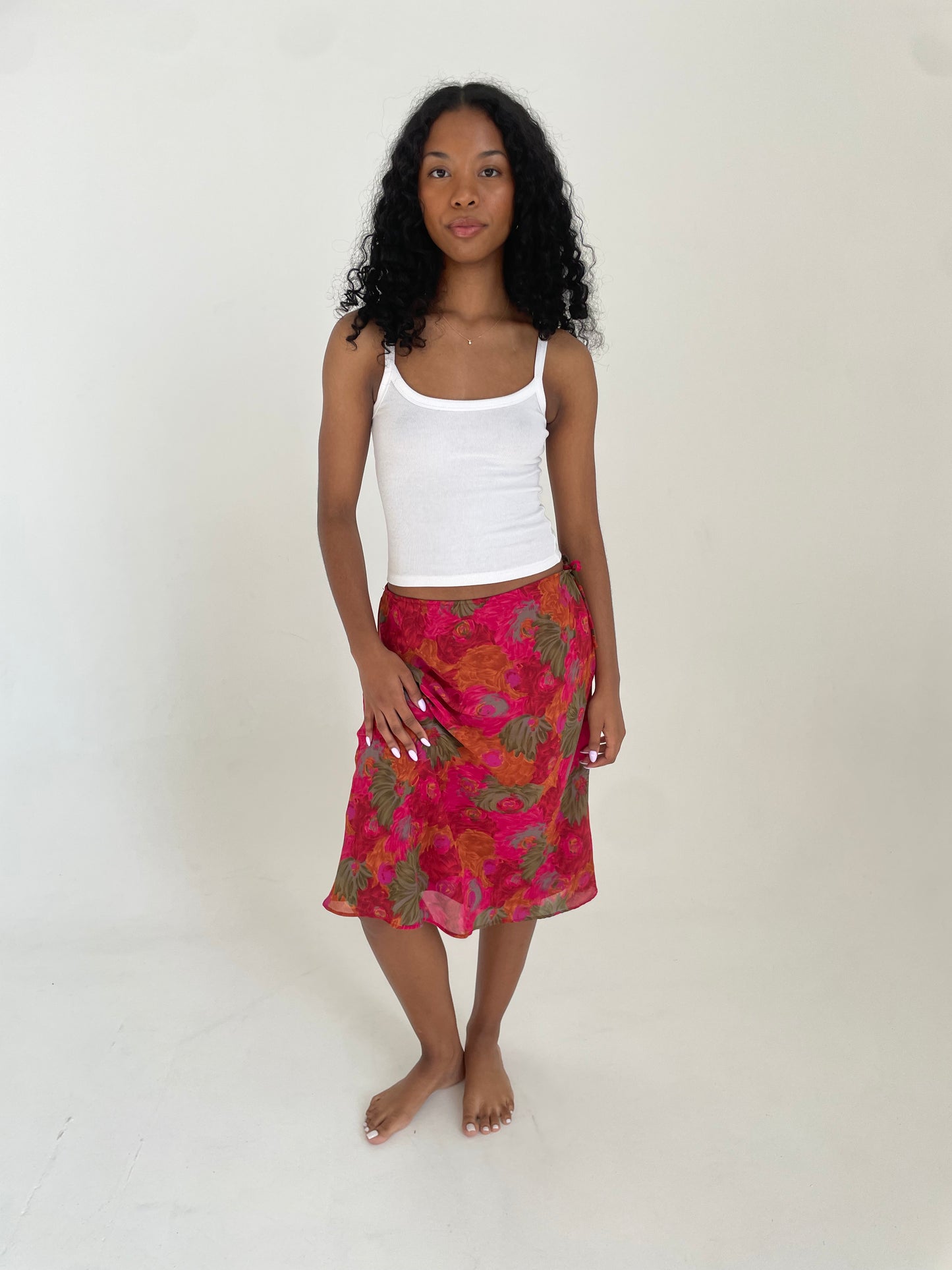 Floral Midi Skirt