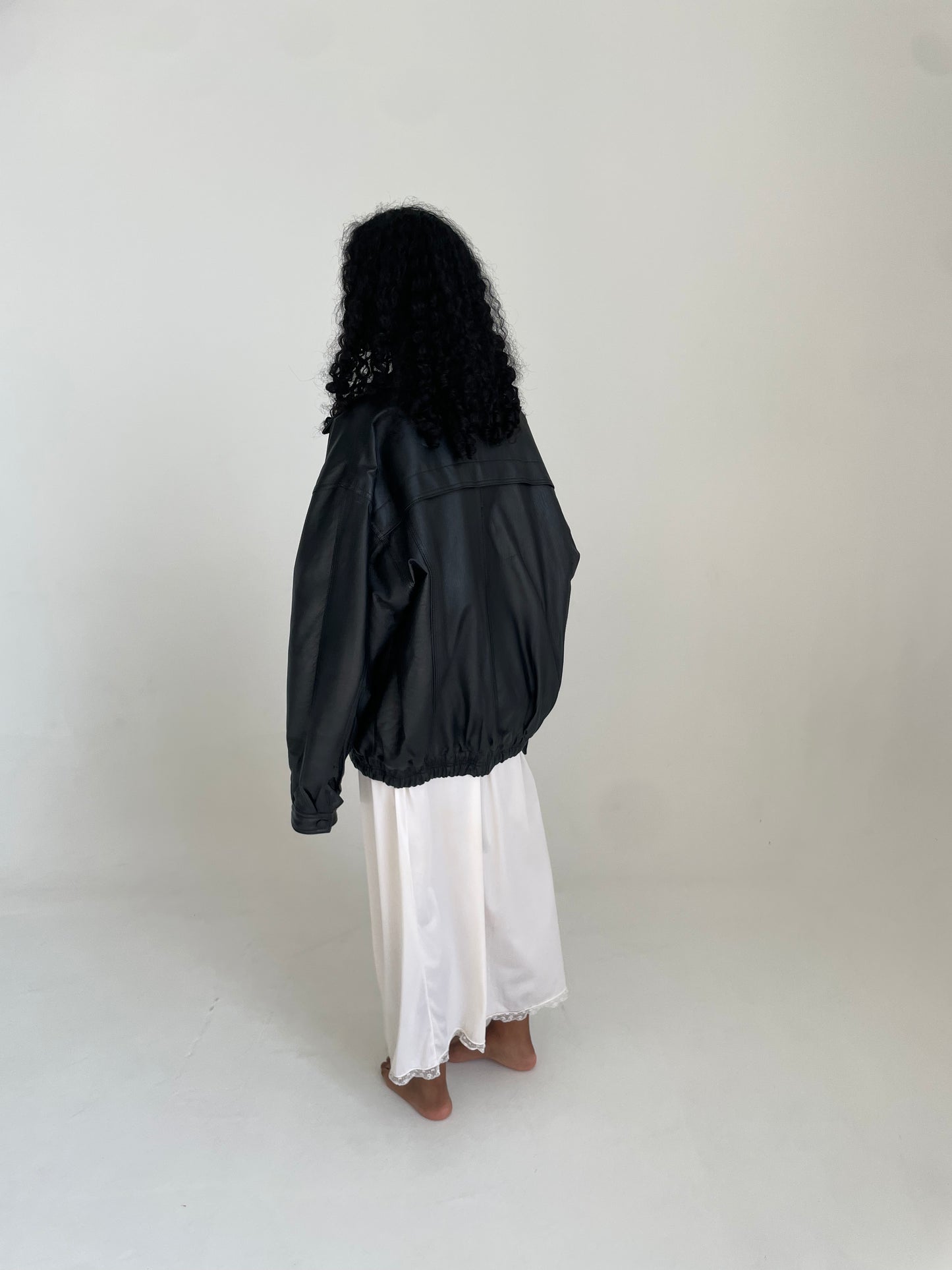 Leather Bomber Jacket