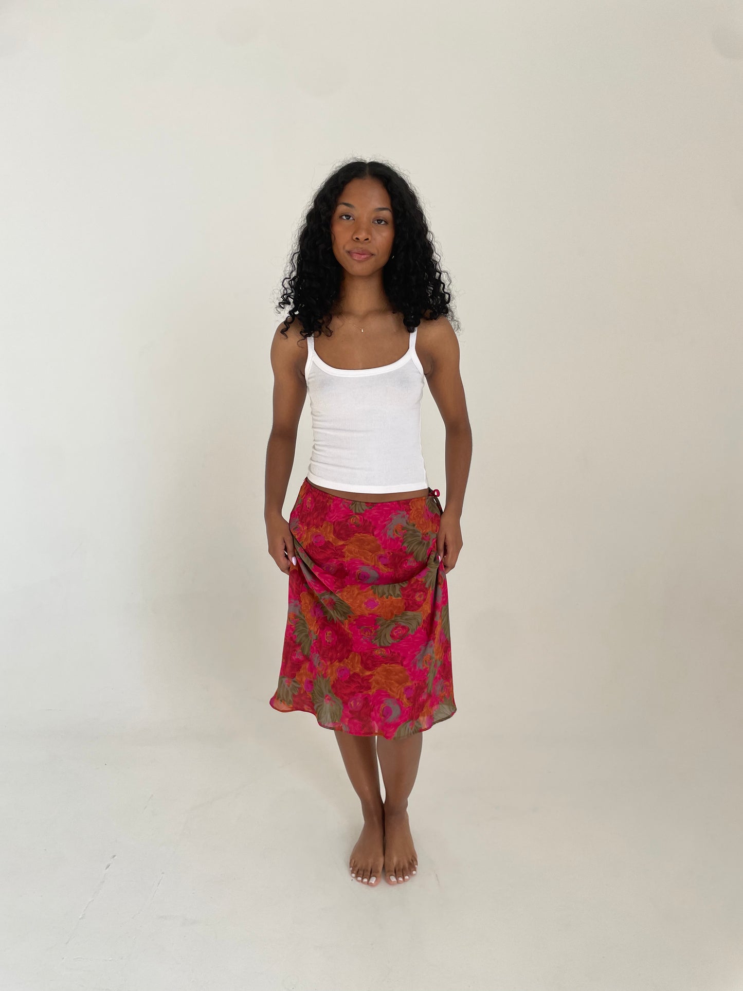 Floral Midi Skirt