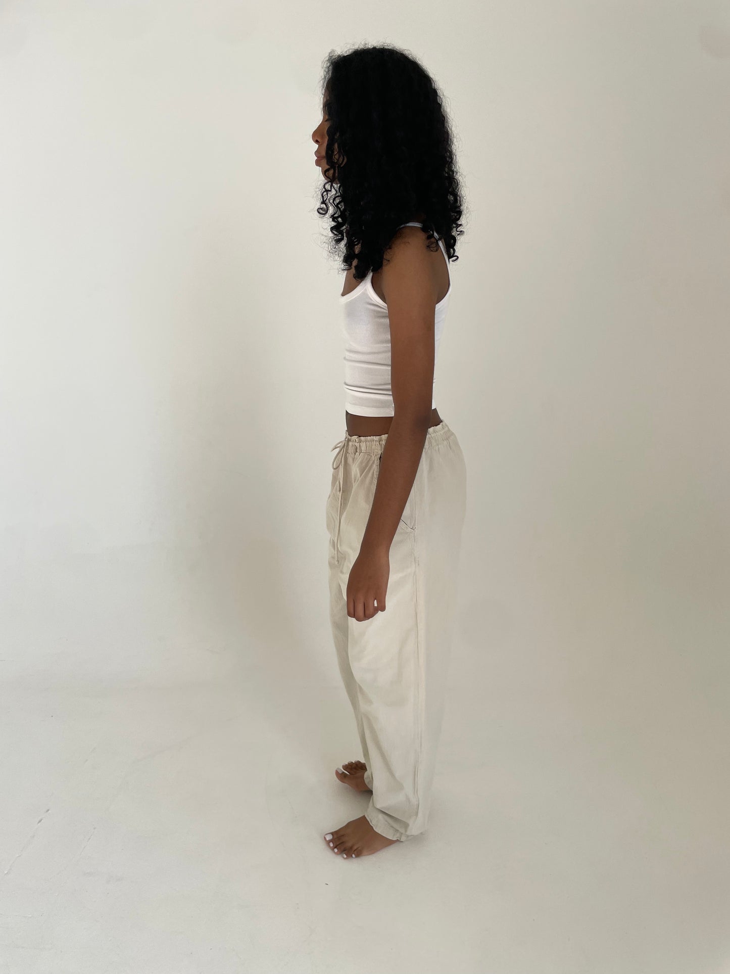 Cotton Drawstring Pants
