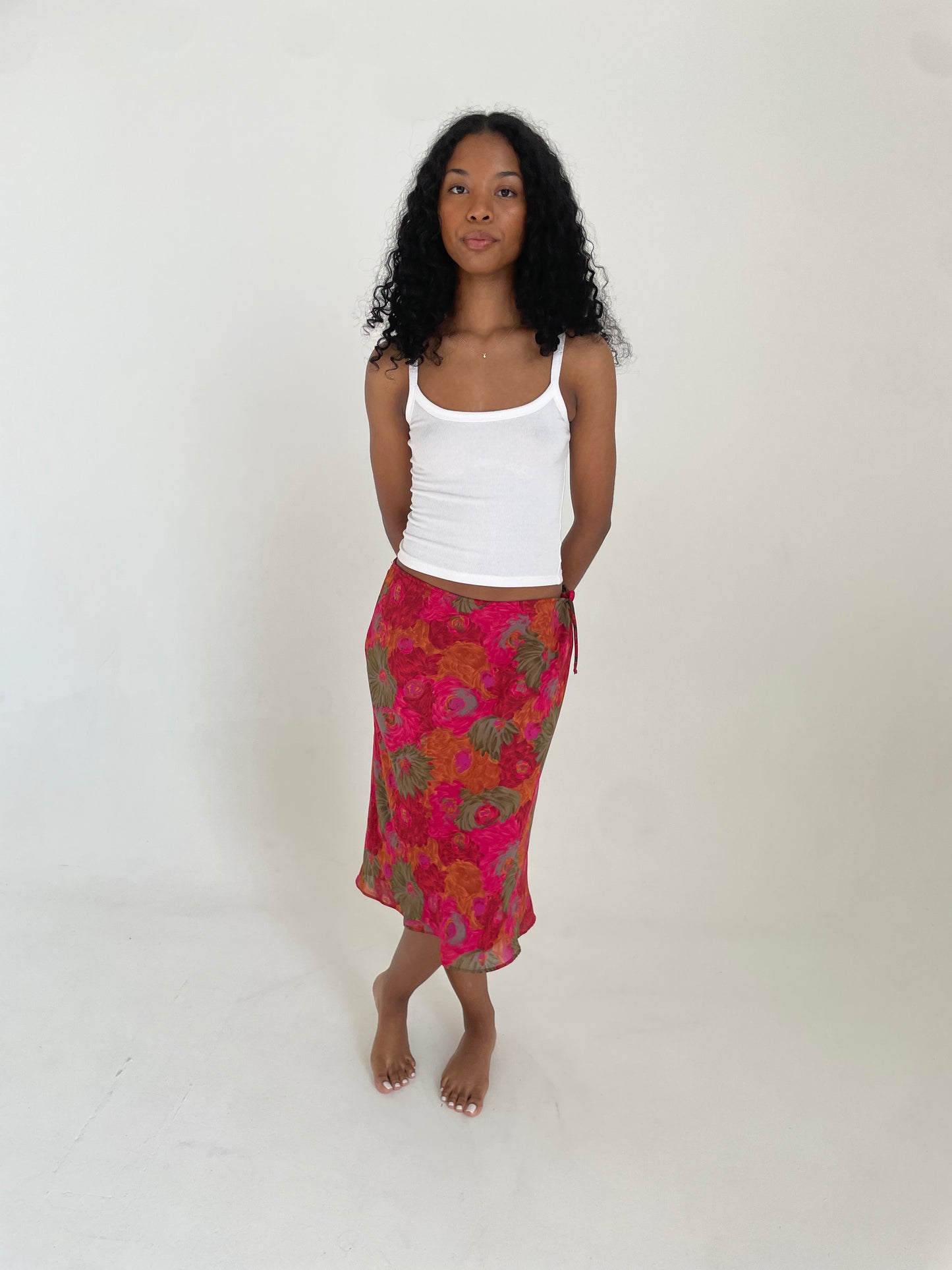 Floral Midi Skirt