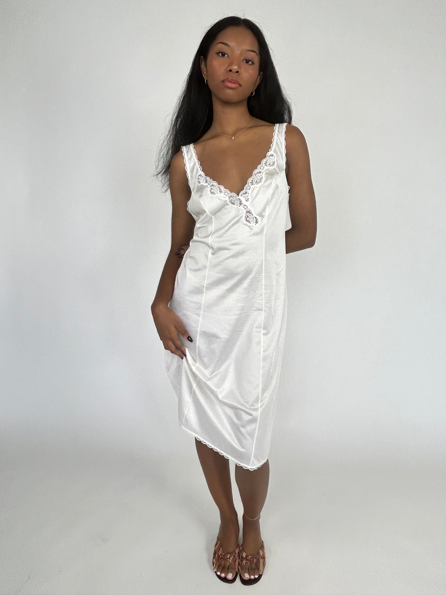 White Slip Dress