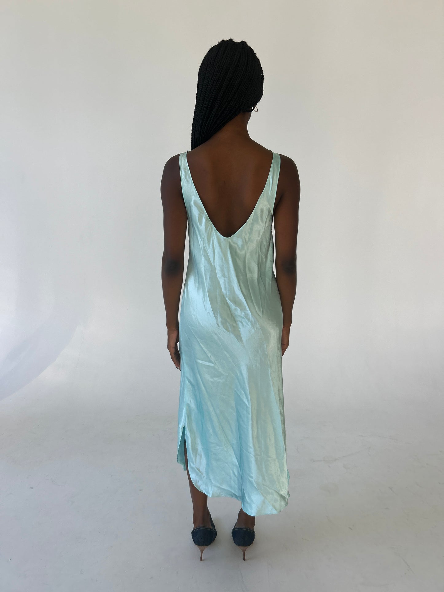 Aqua Slip Dress