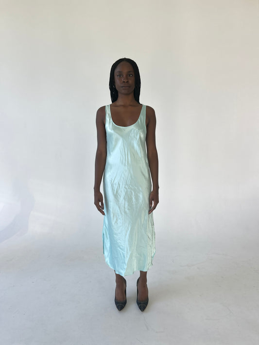 Aqua Slip Dress