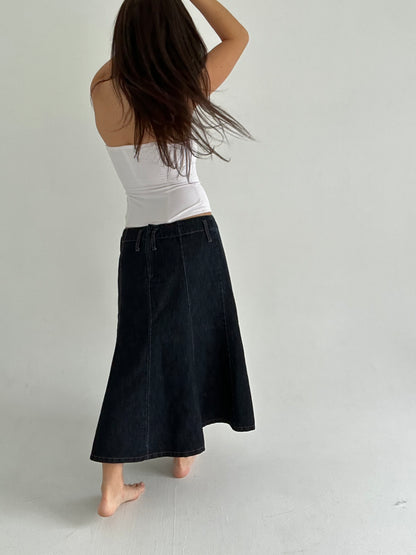 Dark Denim Skirt