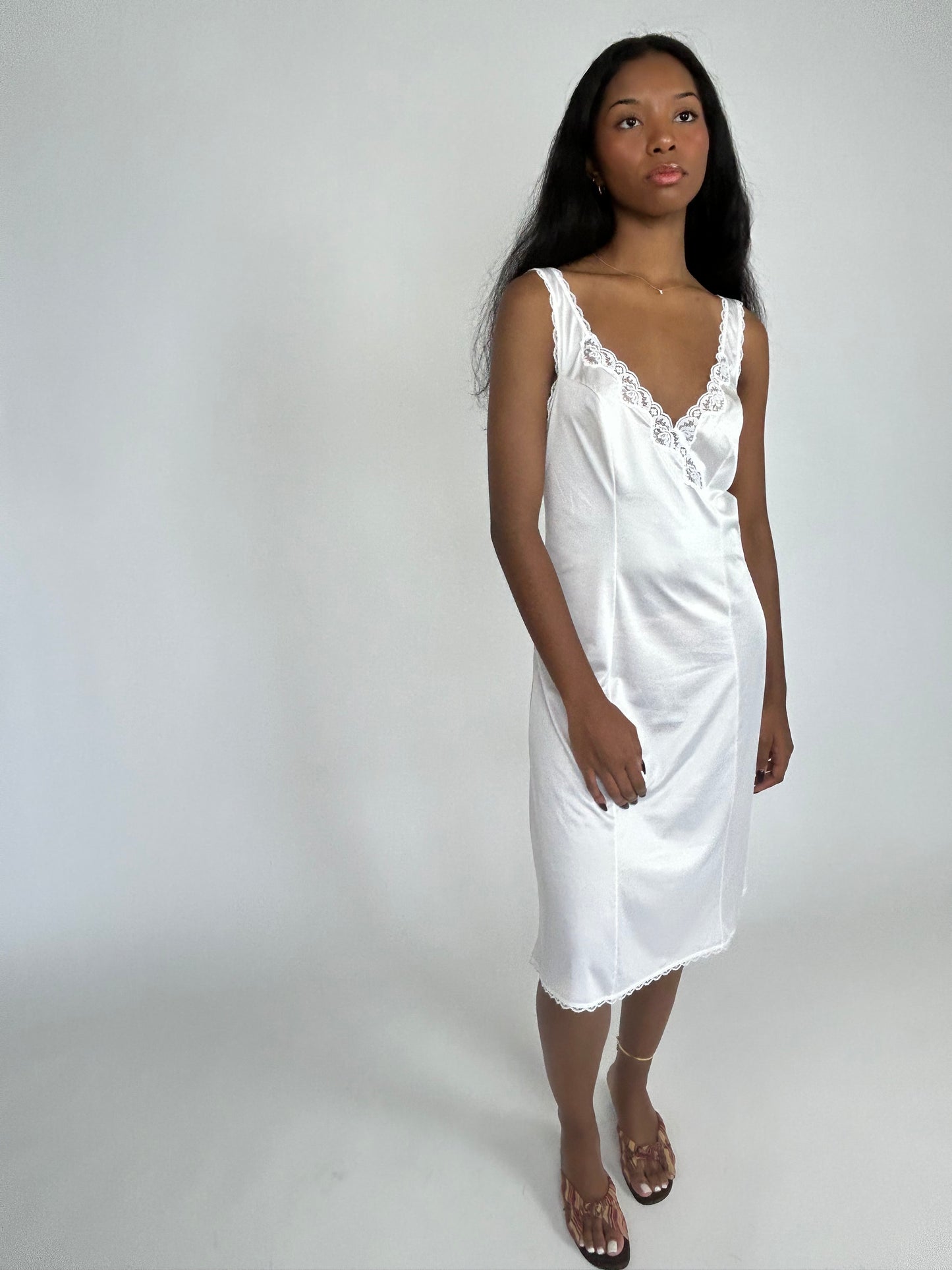 White Slip Dress