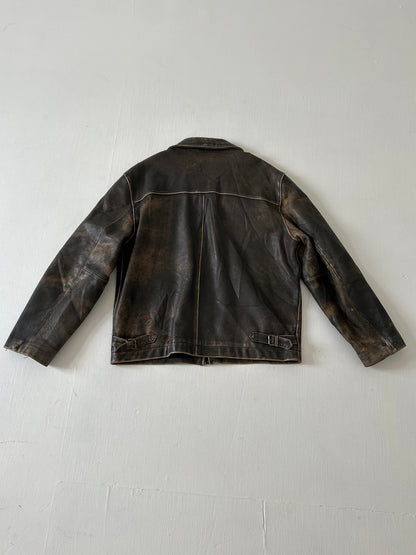 Distressed Leather Jacket