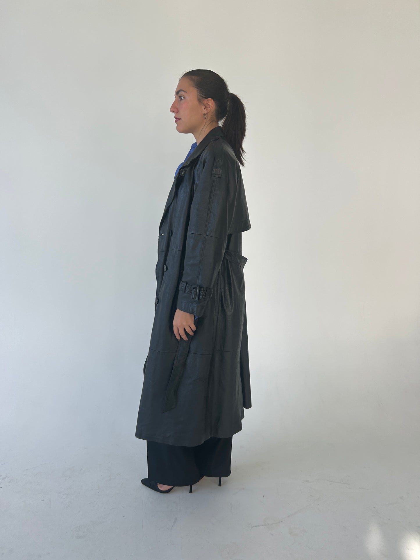 Leather Trench with Belt