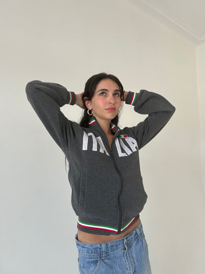 Italia Zip Up Sweater