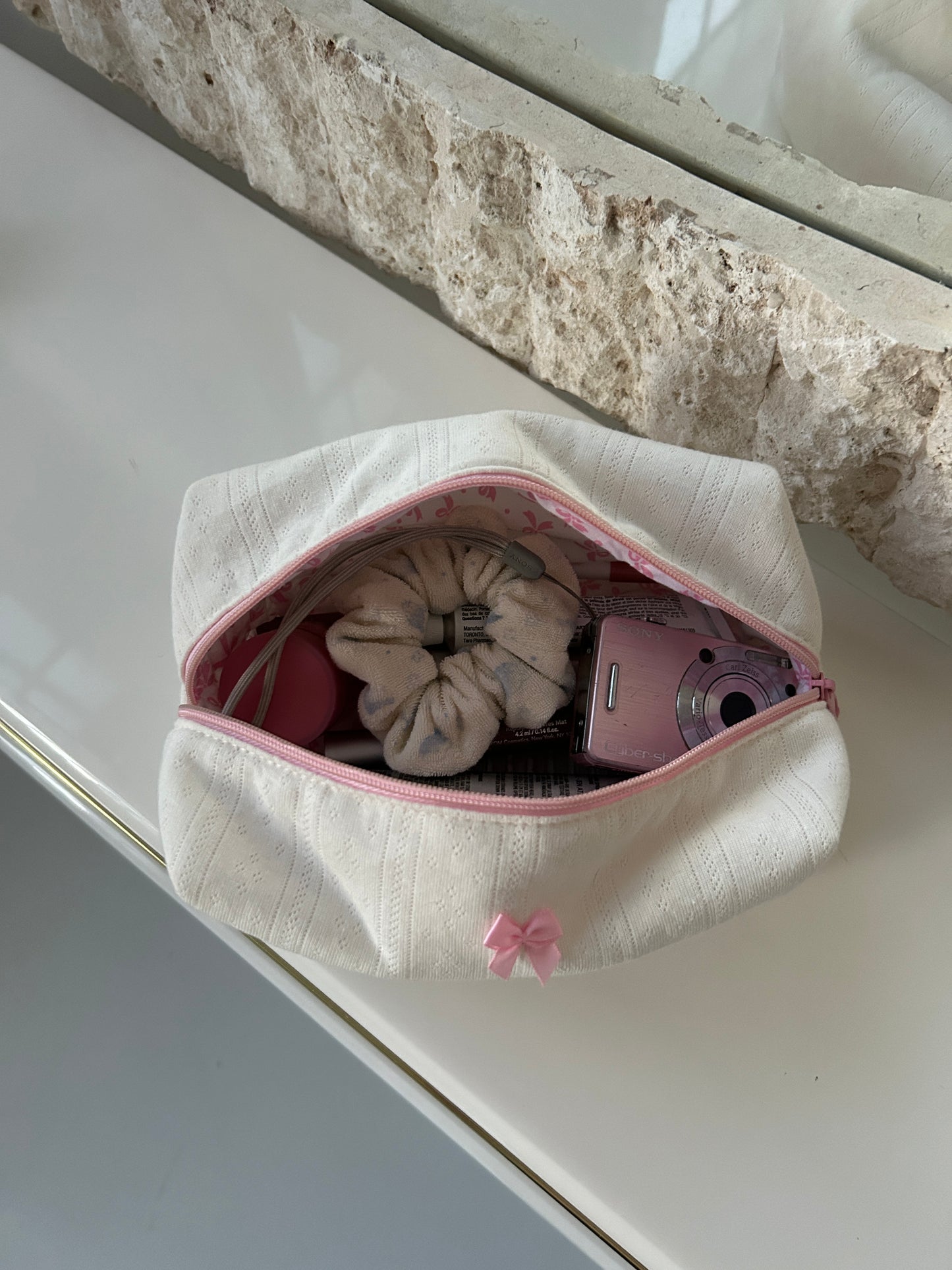 Pointelle Makeup Pouch