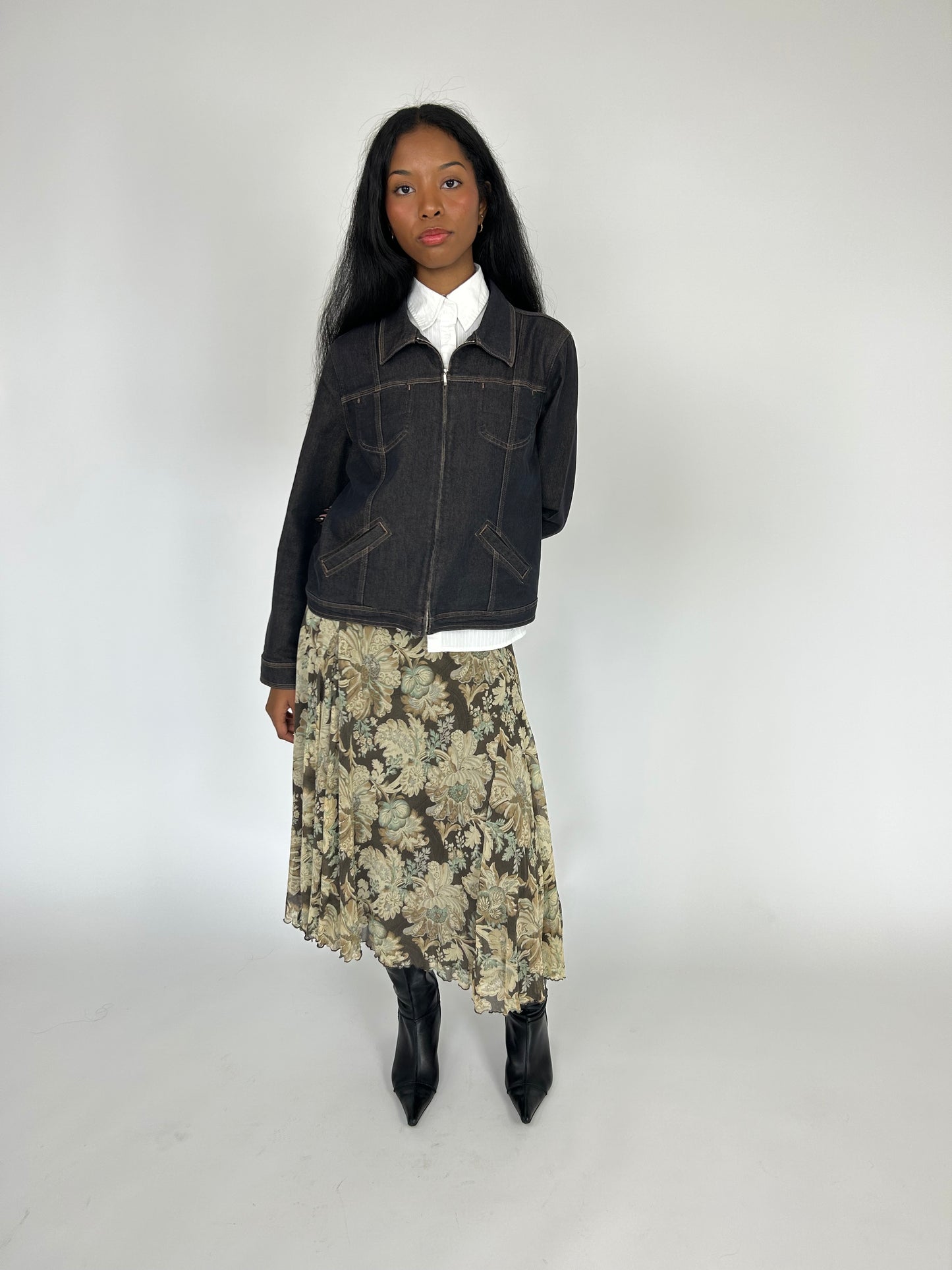 Floral Midi Skirt
