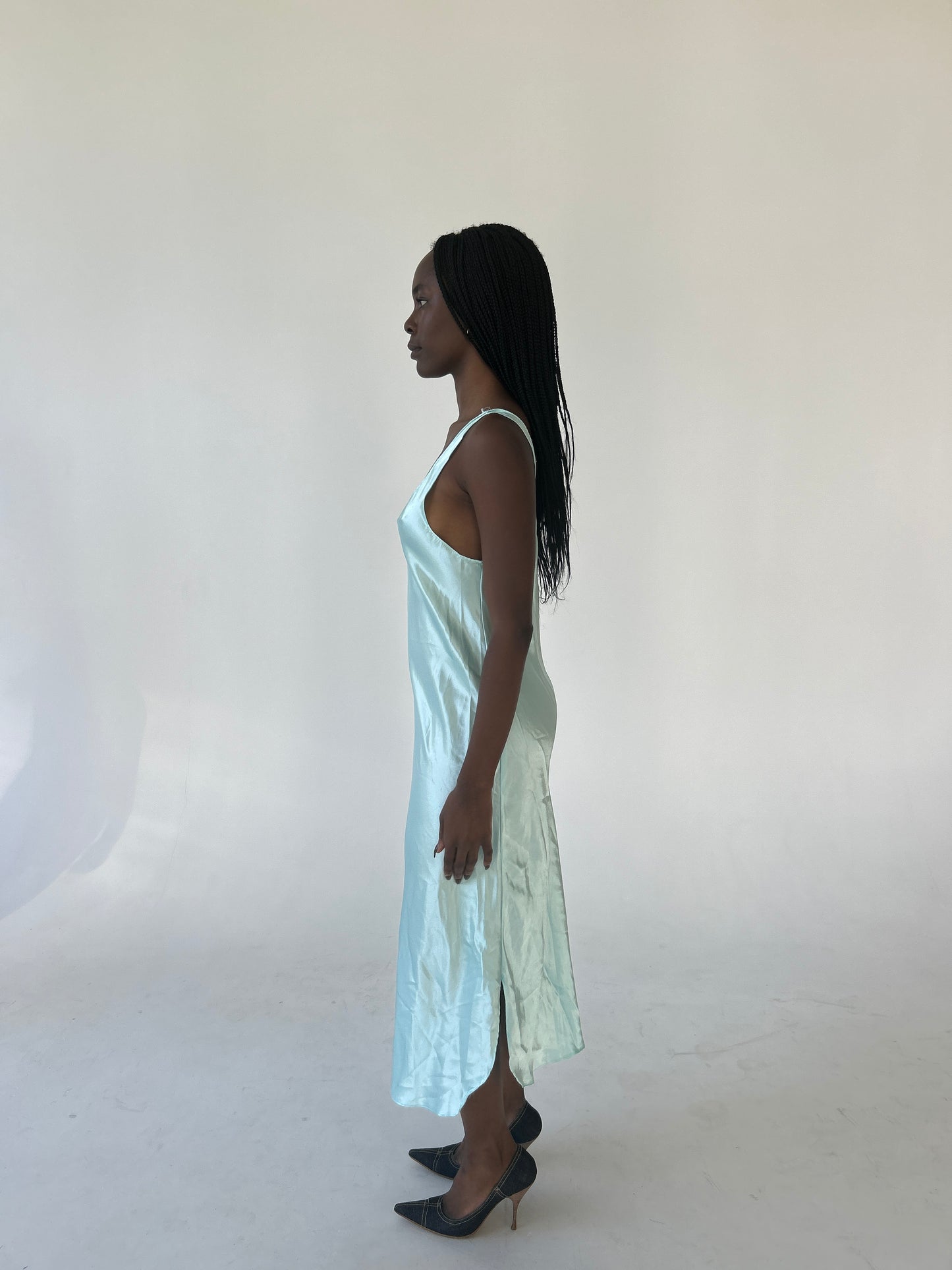 Aqua Slip Dress