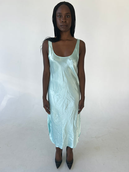 Aqua Slip Dress