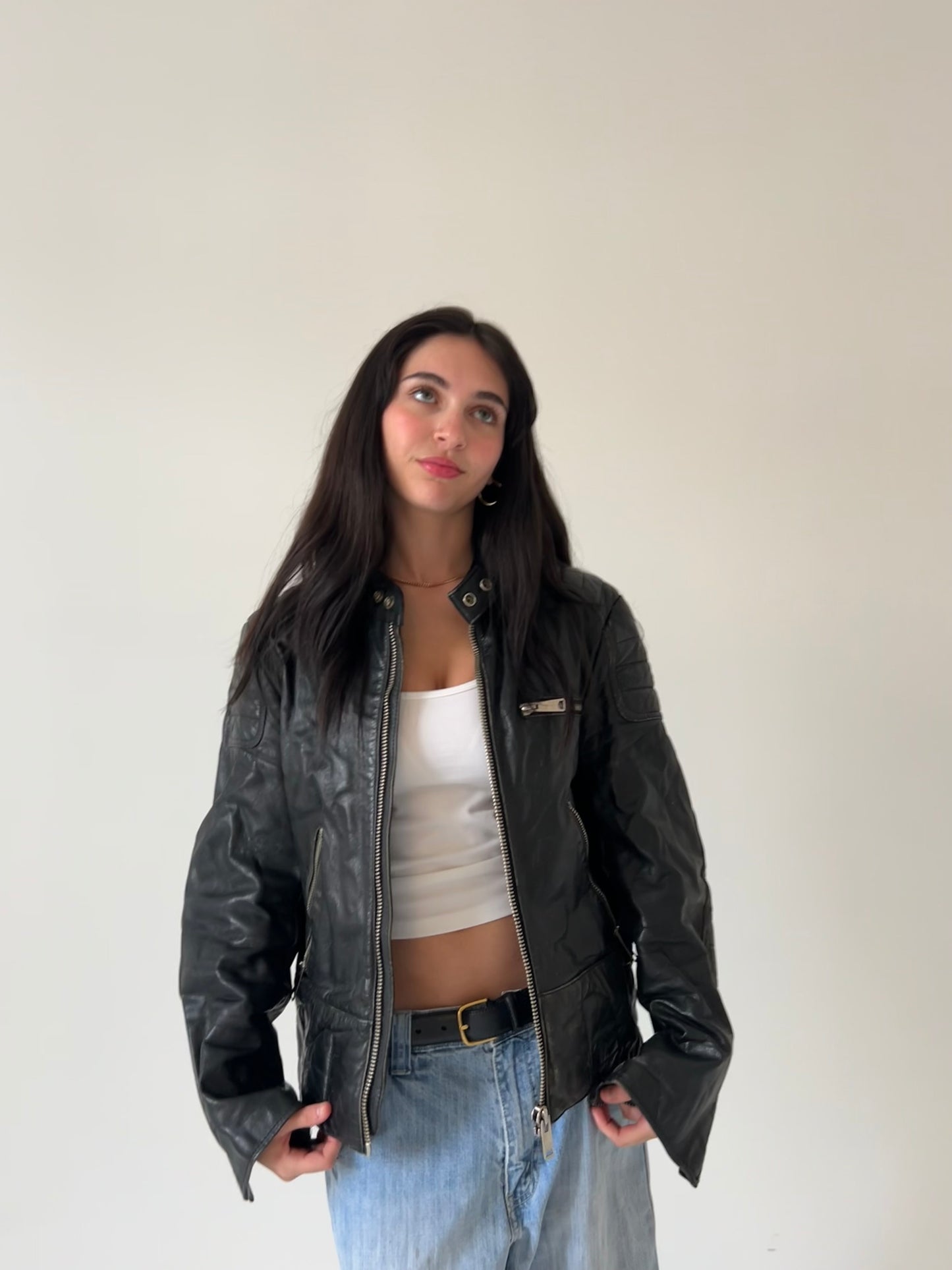 Leather Moto Jacket