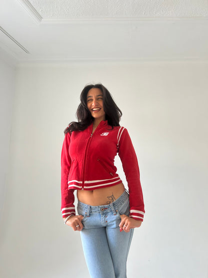 Sporty Red Zip Up