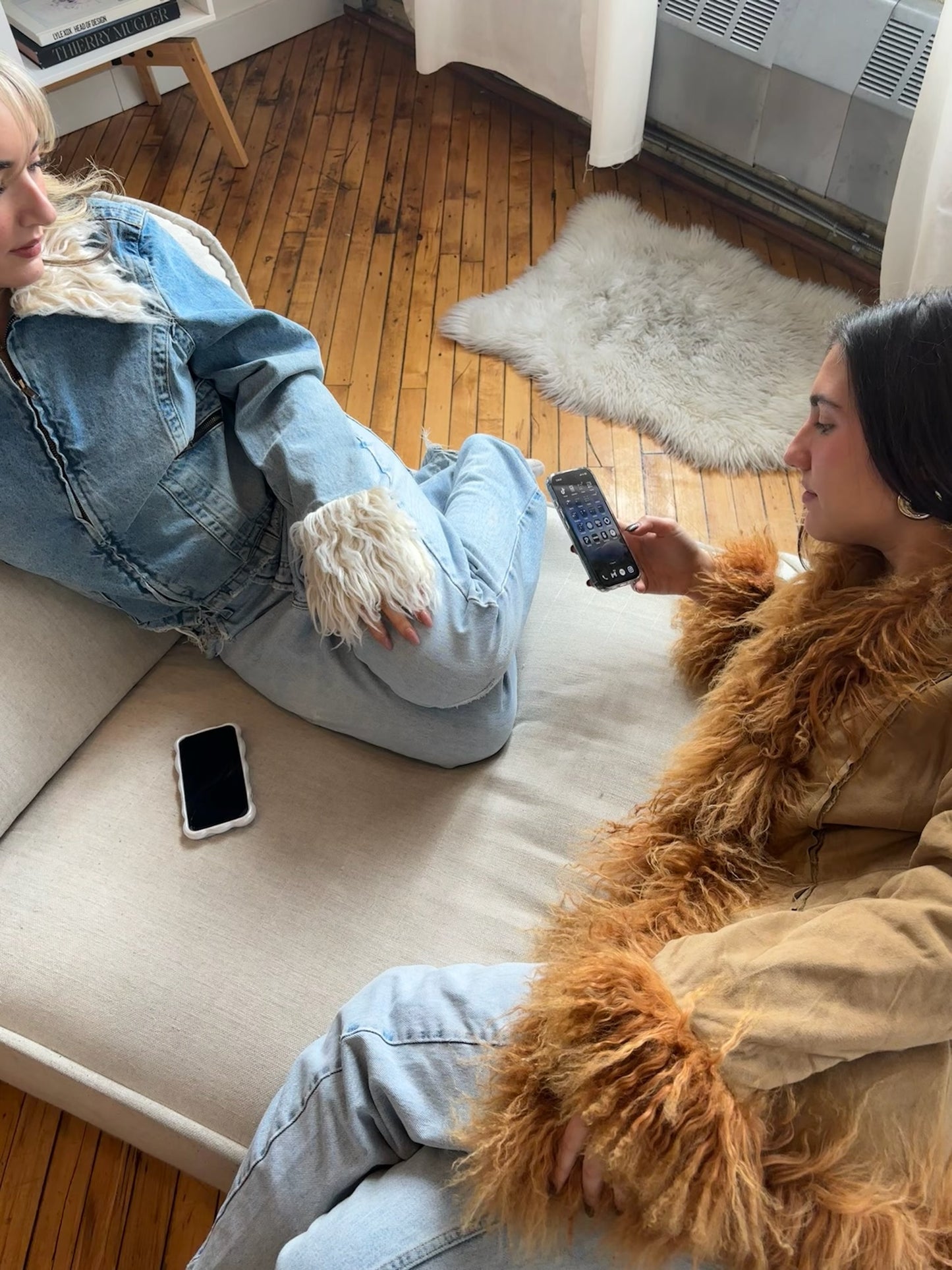 Fluffy Denim Jacket