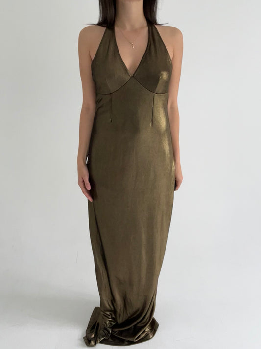 Maxi Gold Dress