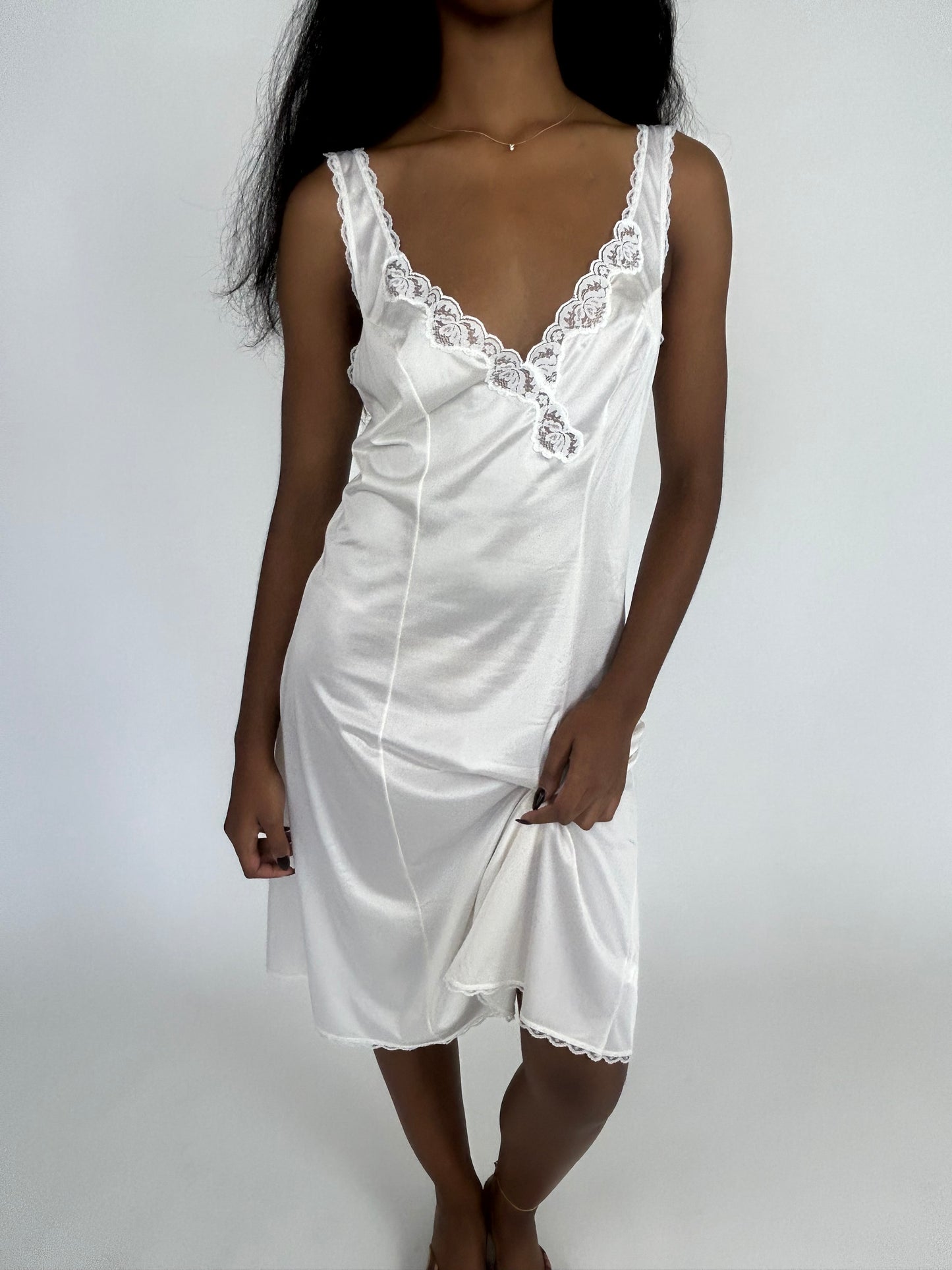 White Slip Dress