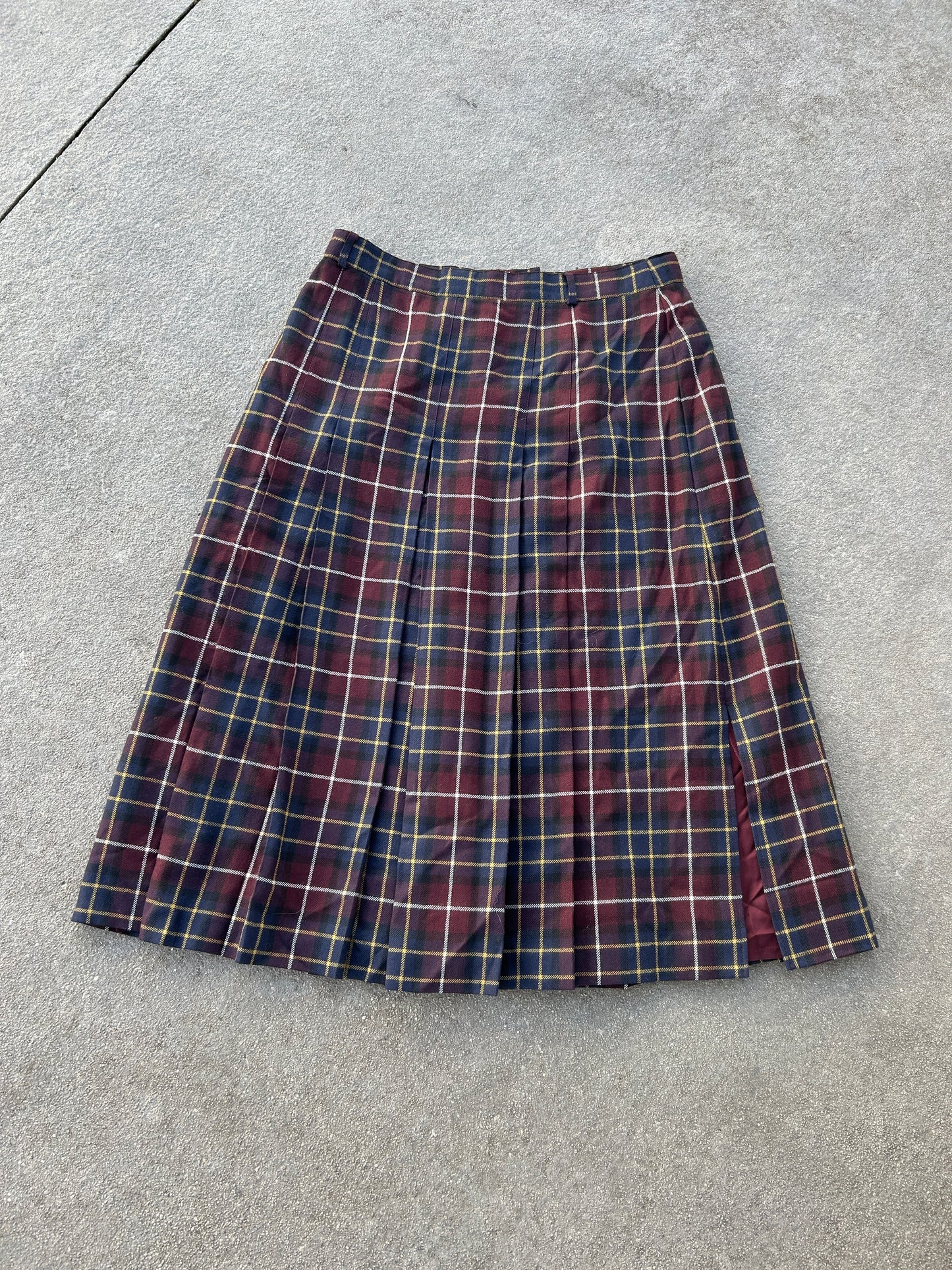 Maxi Plaid Skirt