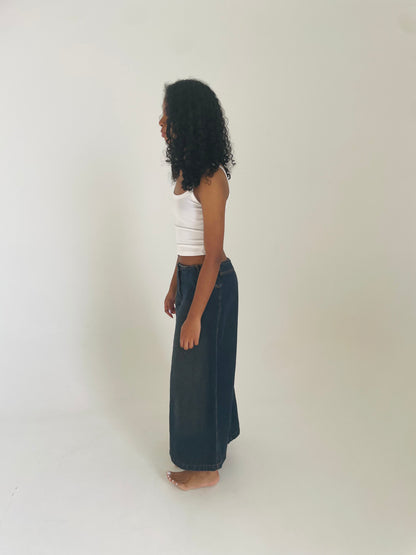 Denim Maxi Skirt