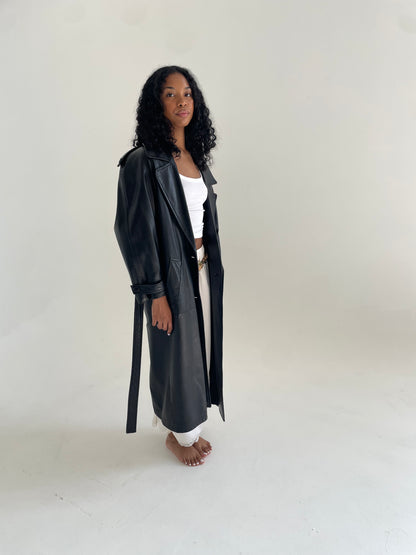 Leather Trench Coat