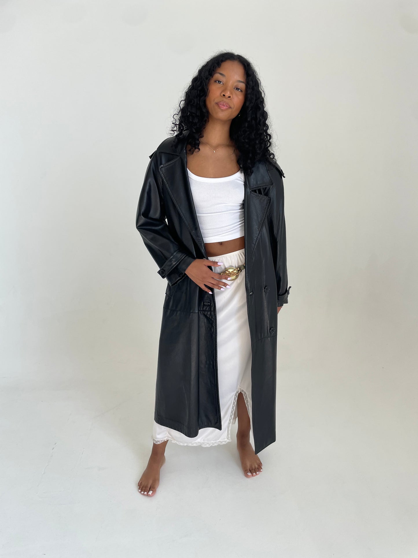 Leather Trench Coat