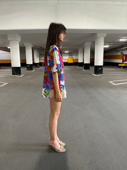 Floral Button Up