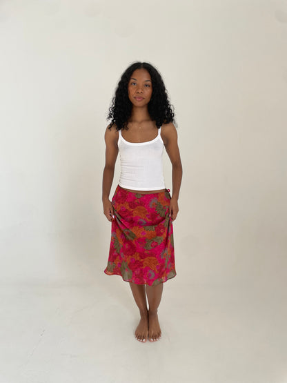 Floral Midi Skirt
