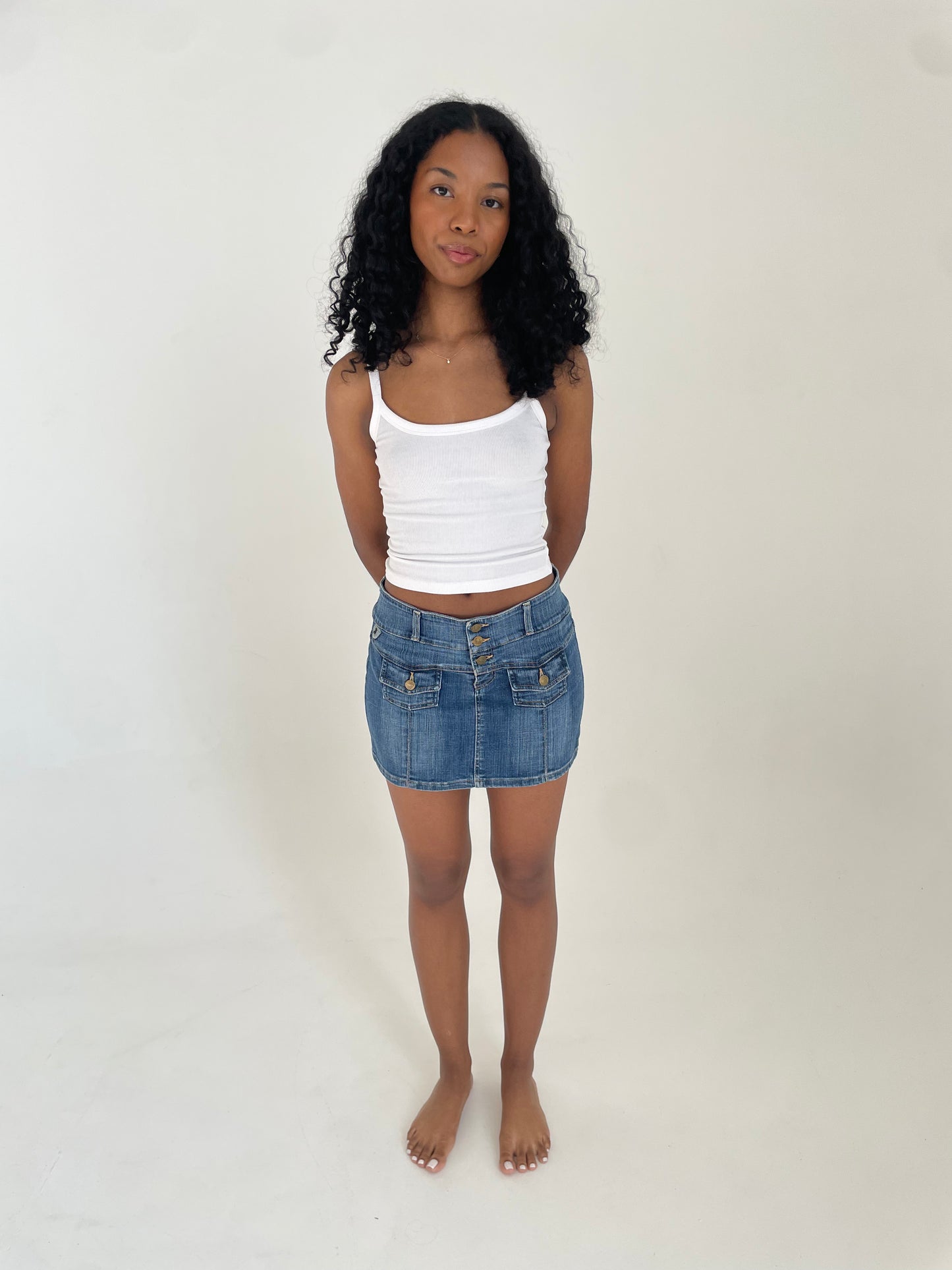 Denim Mini Skirt