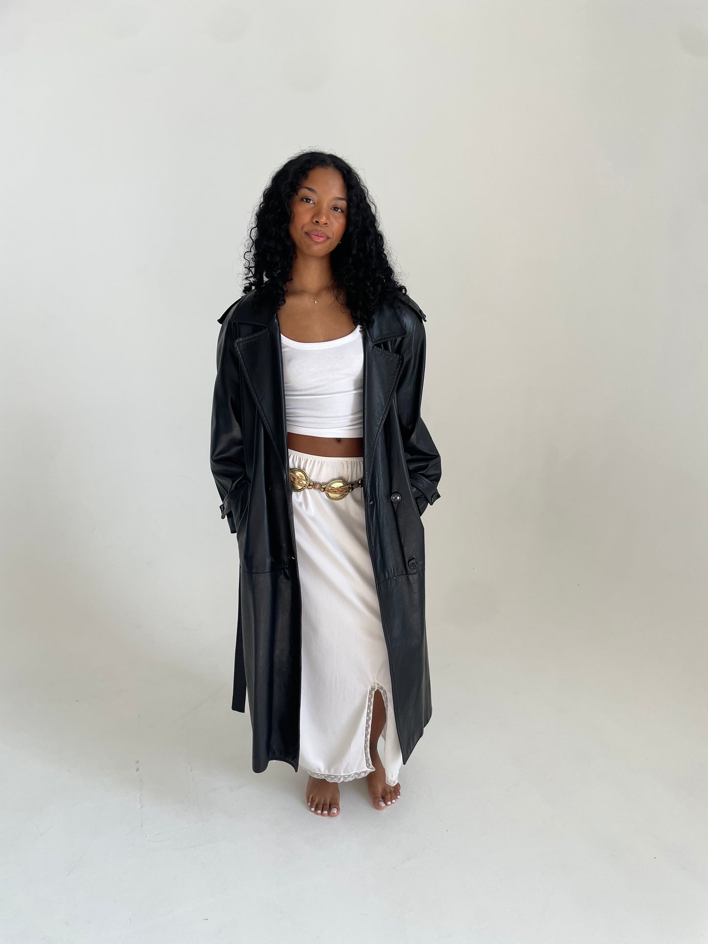Leather Trench Coat
