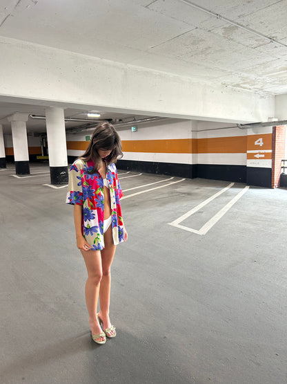 Floral Button Up