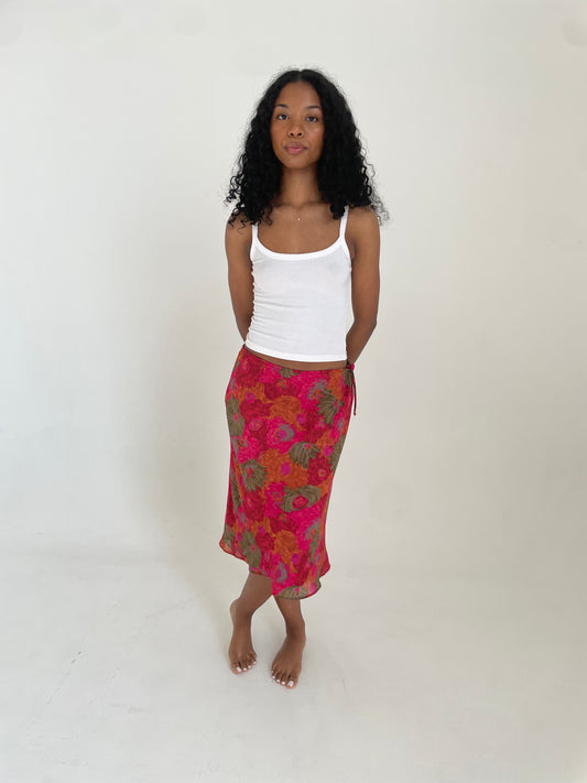 Floral Midi Skirt