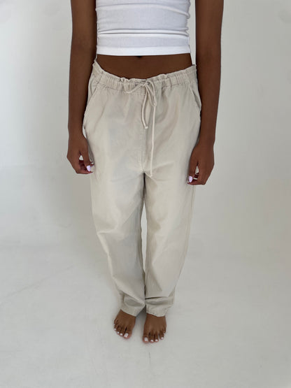 Cotton Drawstring Pants