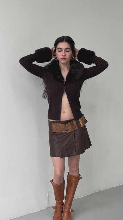 Mini Leather Skirt