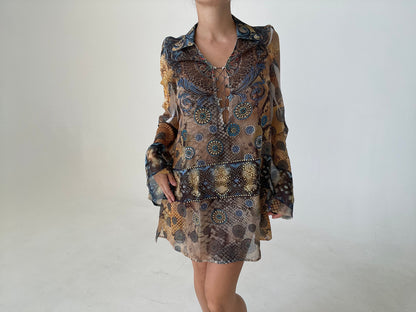 Sheer Mini Dress