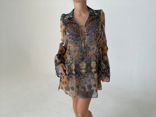 Sheer Mini Dress
