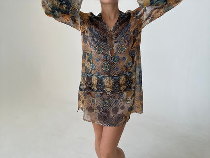 Sheer Mini Dress